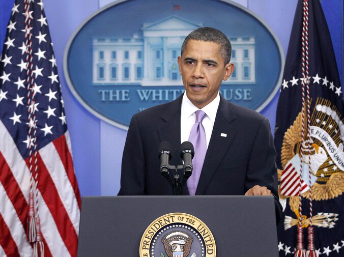 De Amerikaanse president Obama.