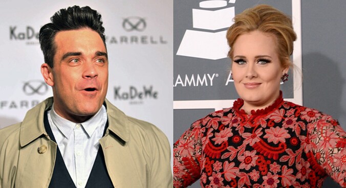 Robbie Williams en Adele.