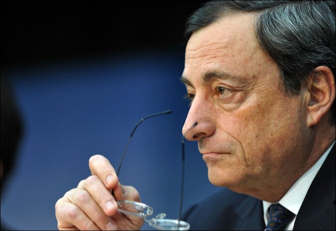 Mario Draghi, president van de Europese Centrale Bank.