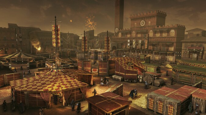 Het carnaval in Siena is nu ook te bezoeken in 'Assassin's Creed Revelations'.