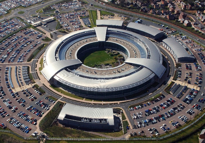 Het hoofdkwartier van de Britse geheime dienst GCHQ.
