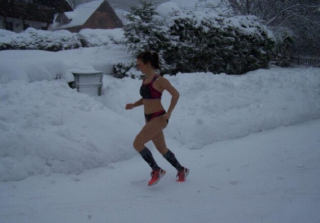 Even warm joggen.