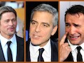 De topfavorieten in de categorie van 'beste acteur': Brad Pitt, George Clooney en Jean Dujardin.