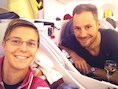 Kirsten Flipkens en Tom Boonen samen op weg naar Doha