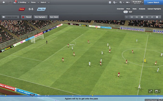 Een beauty zal deze 'Football Manager' wel nooit worden, maar op het vlak van wedstrijdbeelden werden er grote vorderingen gemaakt.