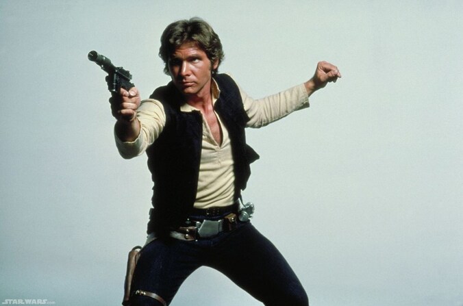 Harrison Ford tijdens de allereerste 'Star Wars' uit 1977.