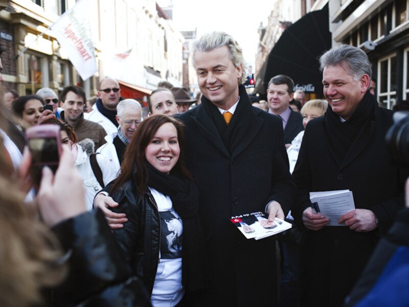 Brinkman (rechts) en Wilders in betere tijden.