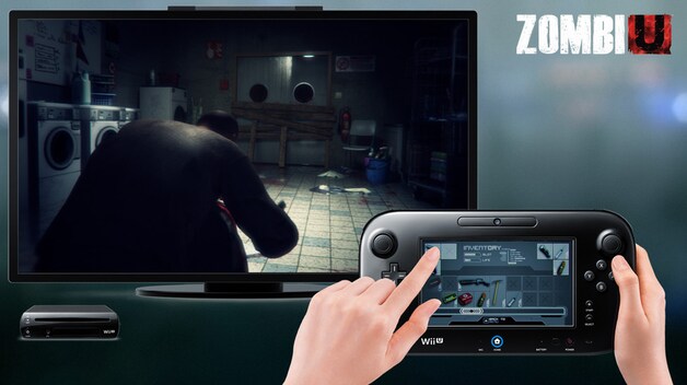 De inventaris beheren in 'ZombiU'.