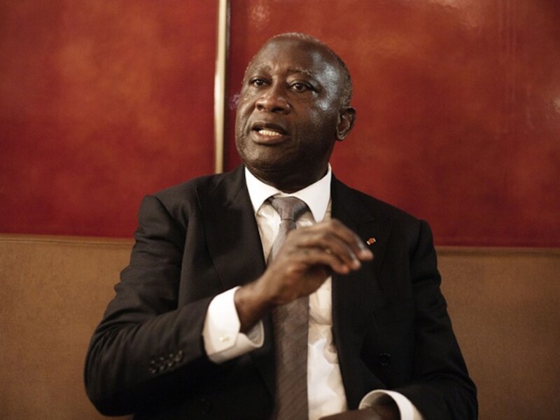 Ivoriaanse president Laurent Gbagbo.