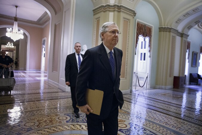 Republikeins fractieleider Mitch McConnell.
