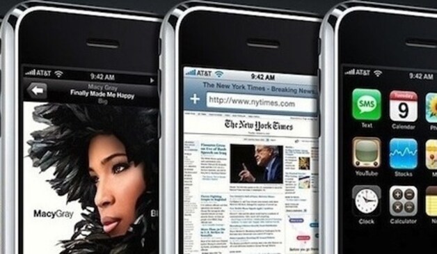 Op de eerste serie iPhones was het 9.42 uur.