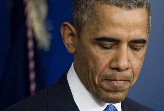 Obama tijdens het debat over de mogelijke shutdown op 30 september.
