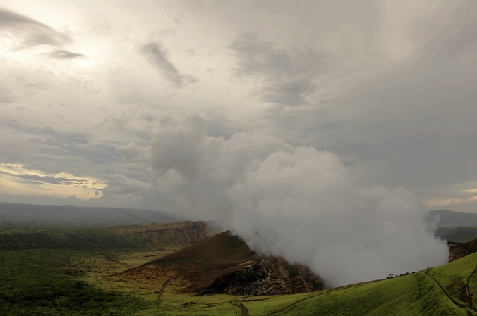 Actieve Masaya-vulkaan in Nicaragua.