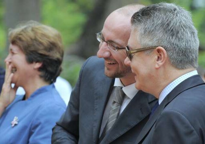 Charles Michel en Karel De Gucht