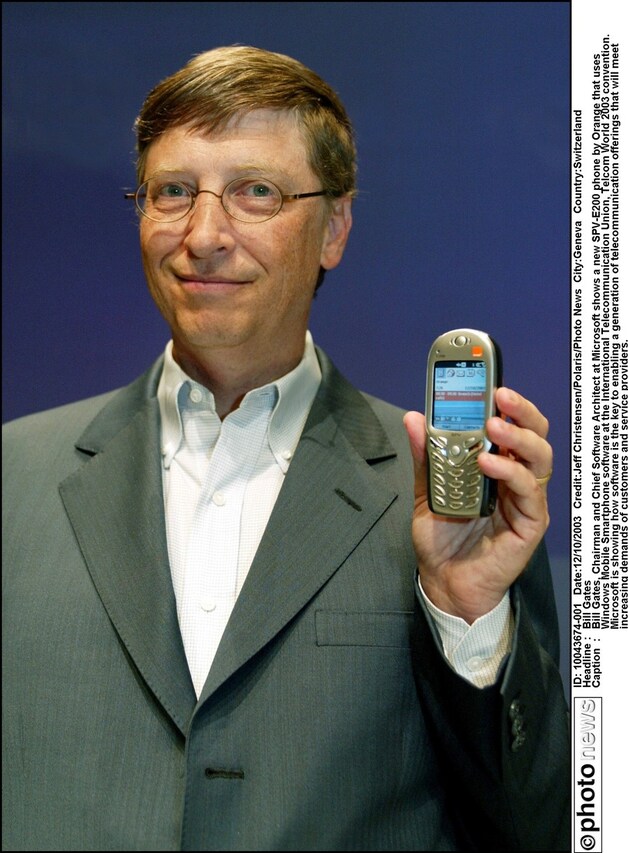 Een toestel op Windows Mobile uit 2003