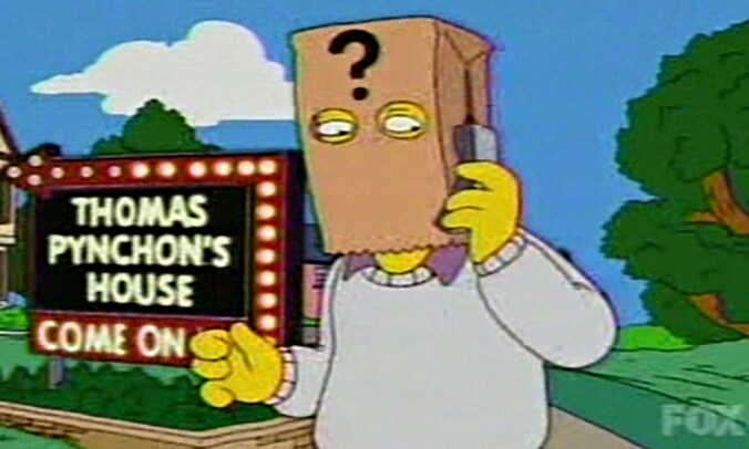 De Simpson-versie van schrijver Thomas Pynchon.
