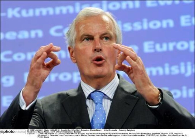 Europees Commissaris Michel Barnier.
