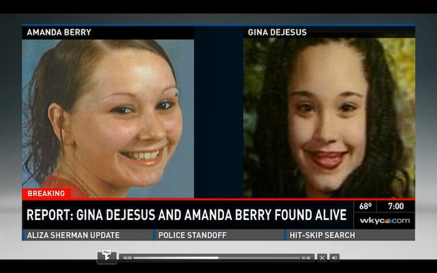 Twee van de vermiste vrouwen, Amanda Berry en Gina DeJesus.