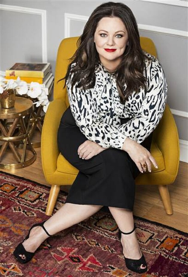 Melissa McCarthy in een eigen ontwerp.