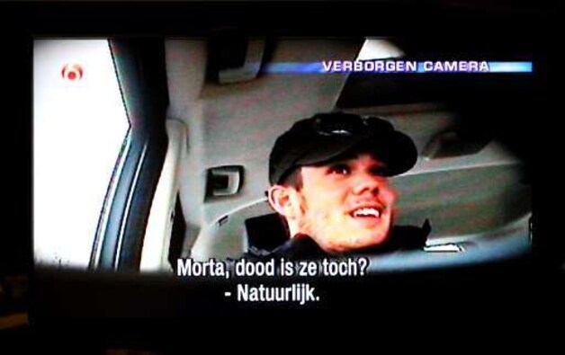 Joran Van der Sloot tijdens zijn verklaringen voor de verborgen camera.