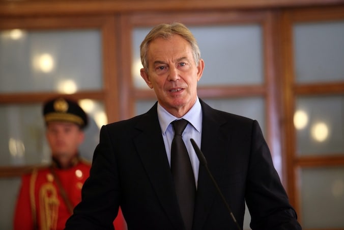 De voormalige Britse premier Tony Blair