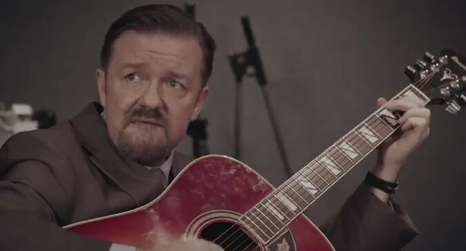 Ricky Gervais in de huid van David Brent.