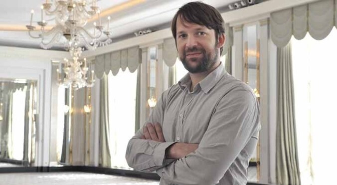 Chef-kok René Redzepi in de Ballroom van hotel Claridge's.