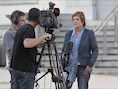 Journaliste Machteld Libert (foto) en haar collega Caroline Van den Berghe zijn weer toegelaten in de Tongerse assisenzaal.