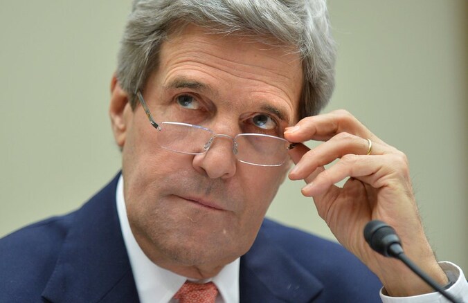 De Amerikaanse minister van Buitenlandse Zaken John Kerry.