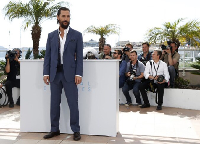 Matthew McConaughey op de rode loper in Cannes