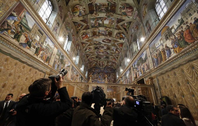 De Sixtijnse Kapel in het Vaticaan.