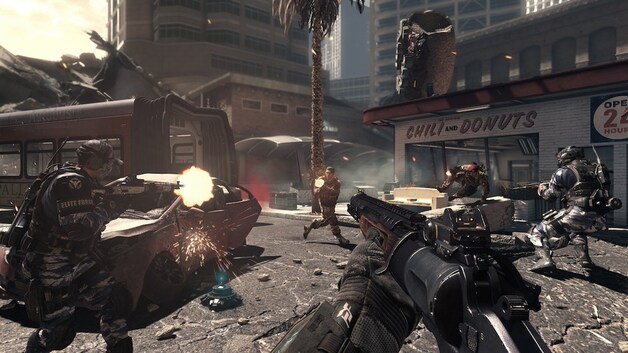 De overmacht in schietgames, zoals 'Call of Duty: Ghosts', kan soms overweldigend zijn.