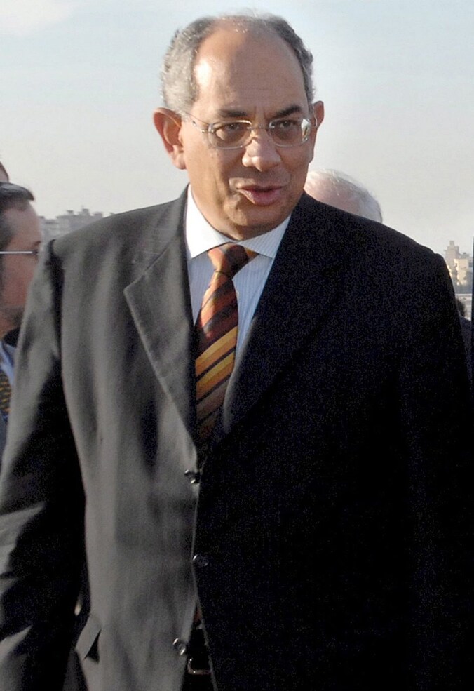 De vroegere minister van Financiën van Egypte Youssef Boutros-Ghali