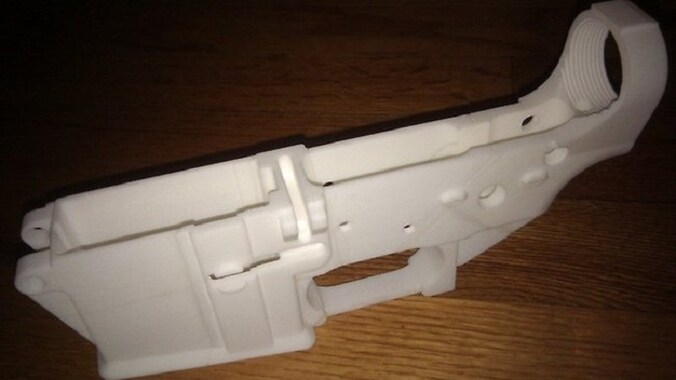 Gebruiker 7777773 zette deze foto van een geweeronderdeel op de website Thingiverse.
