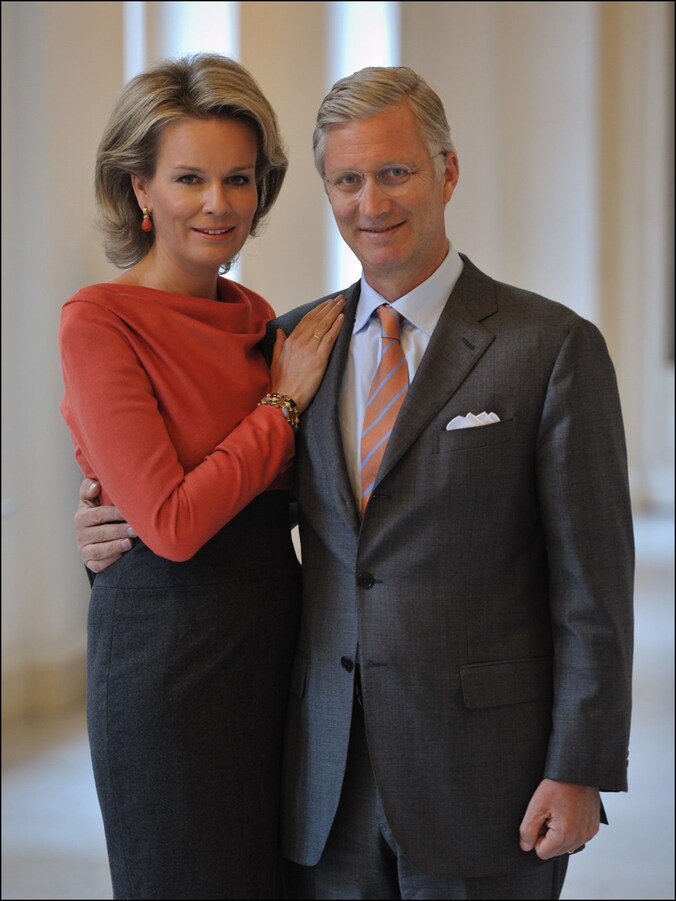 Prinses Mathilde en prins Filip.
