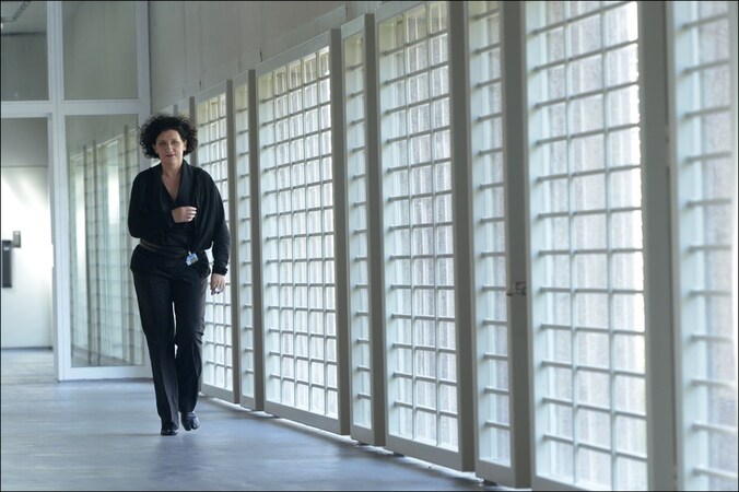 Justitieminister Annemie Turtelboom (Open Vld) in de gevangenis van Ittre.