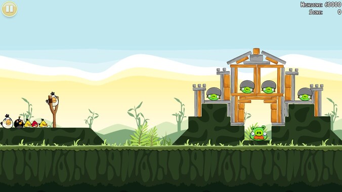 Angry Birds, een populair betalend spel, waarvan klanten in principe nu hun geld terug kunnen vragen.
