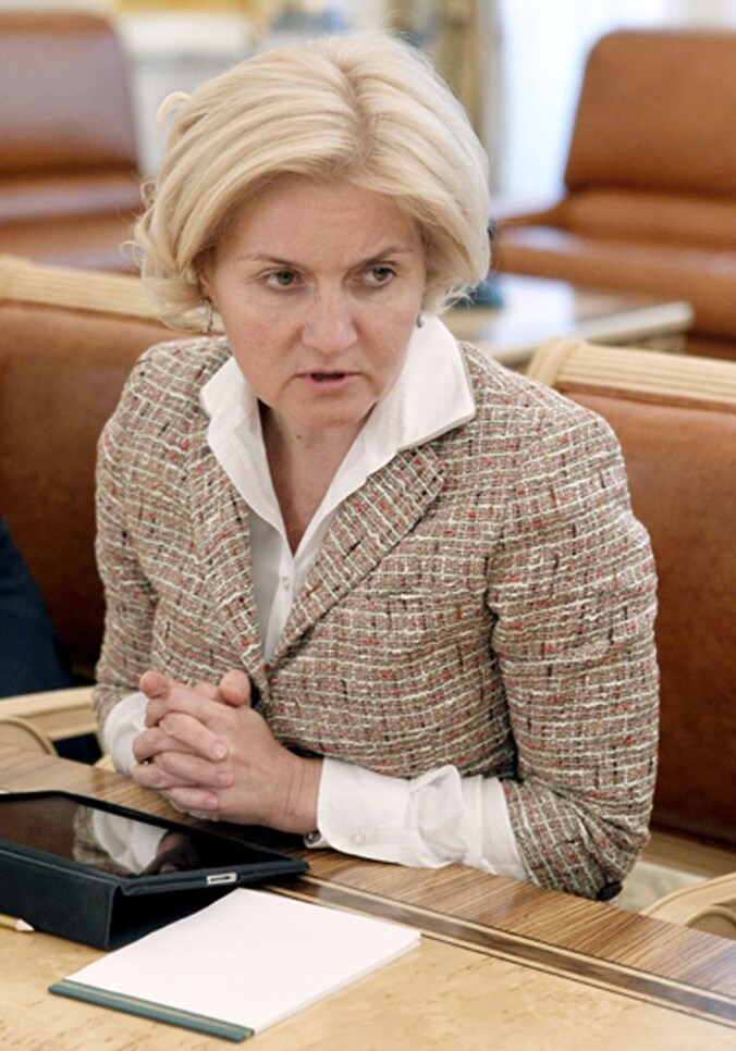 Russisch vicepremier Olga Golodets.