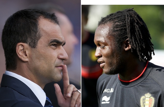 Roberto Martinez zag met lede ogen sterkhouder Fellaini vertrekken, maar is wel heel blij met de komst van Lukaku.