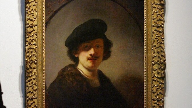 Zelfportret van Rembrandt.