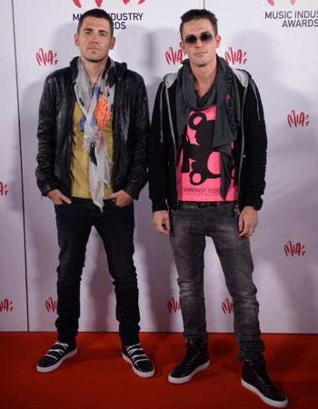 Dimitri Vegas &amp; Like Mike op de rode loper van de MIA's.