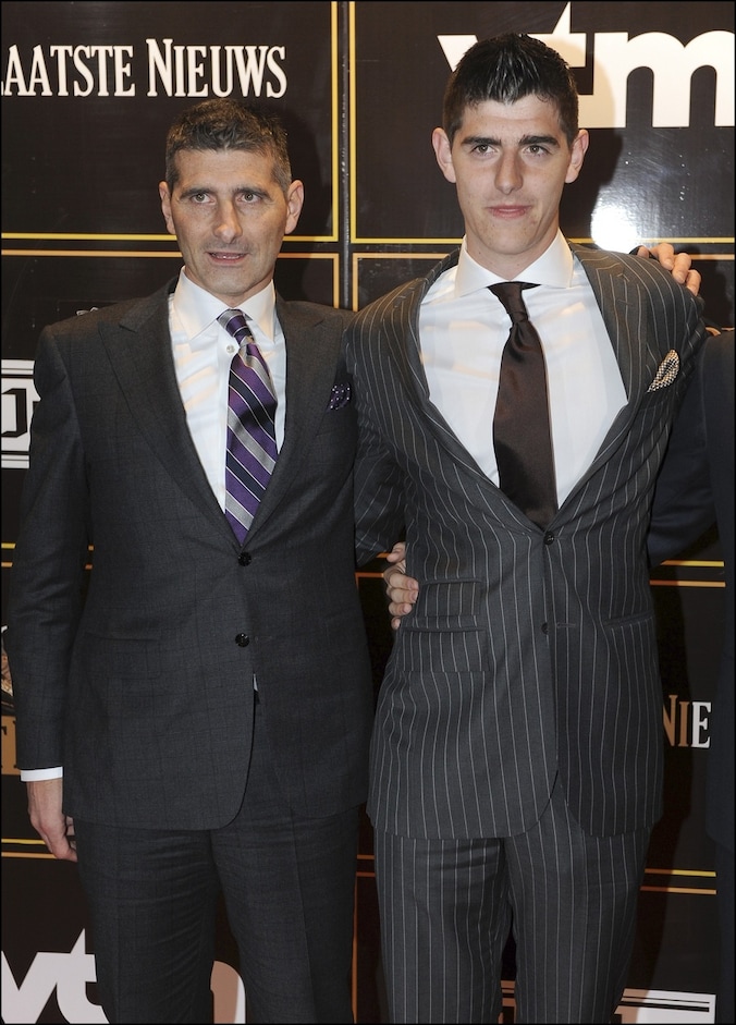 Thierry Courtois, naast zijn zoon Thibaut op het Gala van de Gouden Schoen (archieffoto)