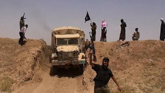 IS-strijders in Irak.