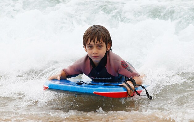 Bondi Beach en een bodyboard. Een van de geneugtes die Australië te bieden heeft.