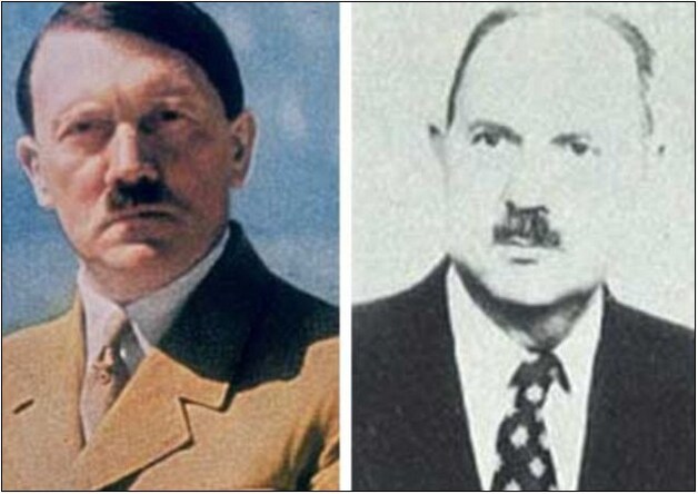 Hitler met diens vermeende zoon Jean-Marie Loret.