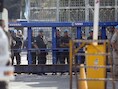 Oostenrijkse blauwhelmen bij de Israëilische grensovergang met Syrië op de Golanhoogten