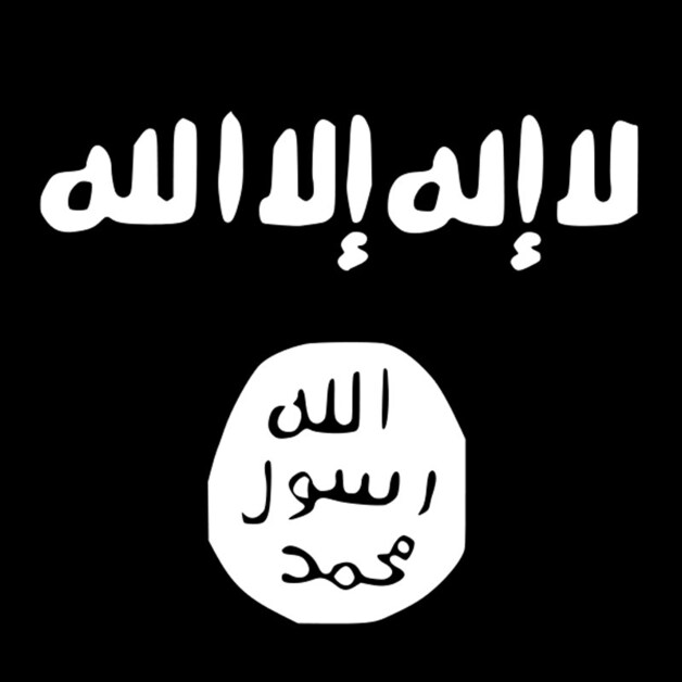 De vlag van ISIL, ook te zien in de video