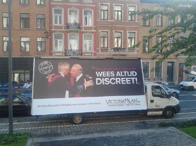 De bewuste campagne van de website die kwaad bloed zette.