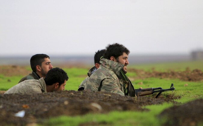 Syrische koerden aan de frontlijn, in de strijd tegen IS.