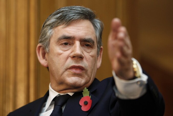 De Britten (hier premier Gordon Brown) gaan voluit voor het voorzitterschap van de Europese Raad.